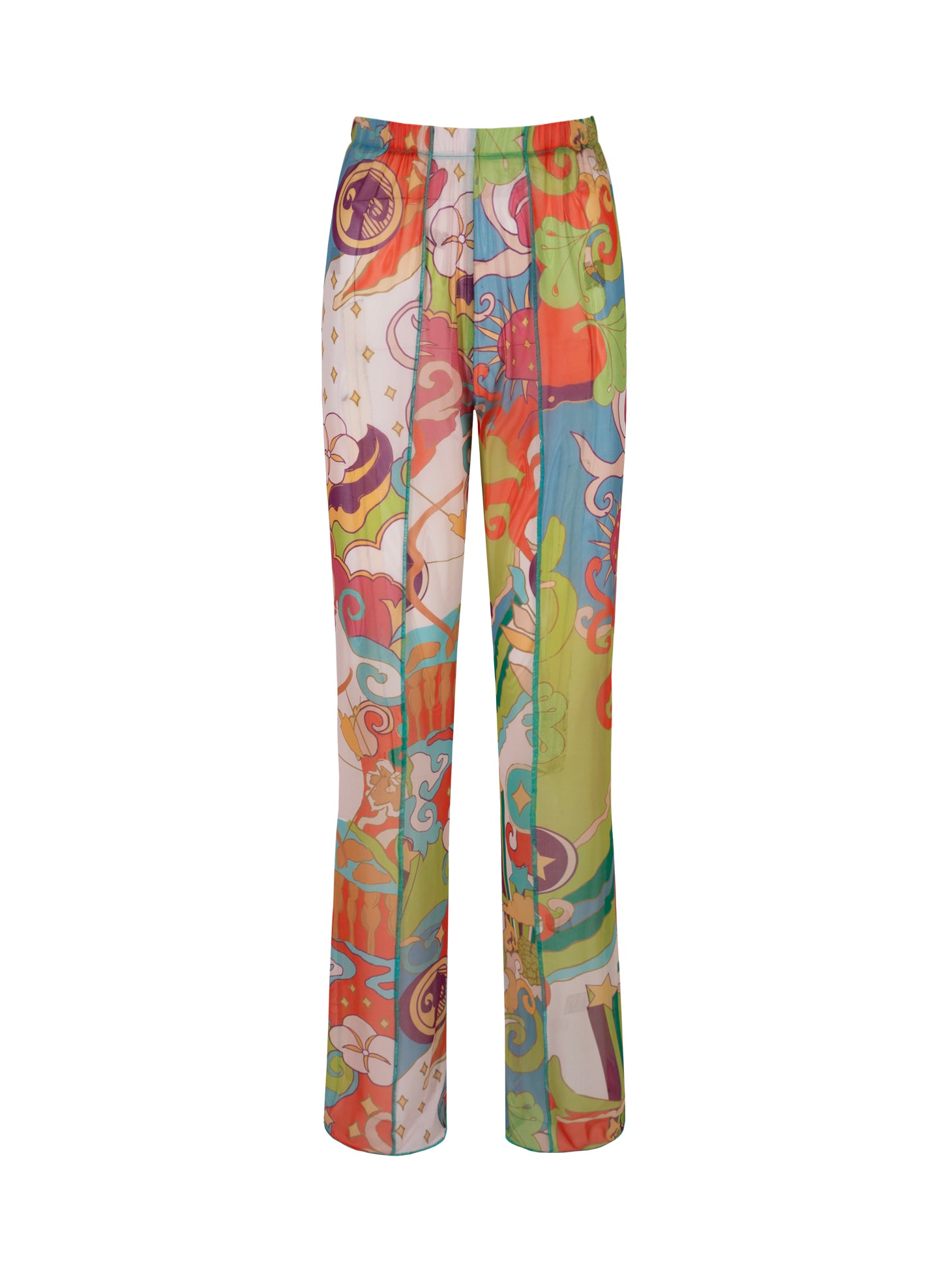 BETTY – Multicolor Desenli Tül Pantolon