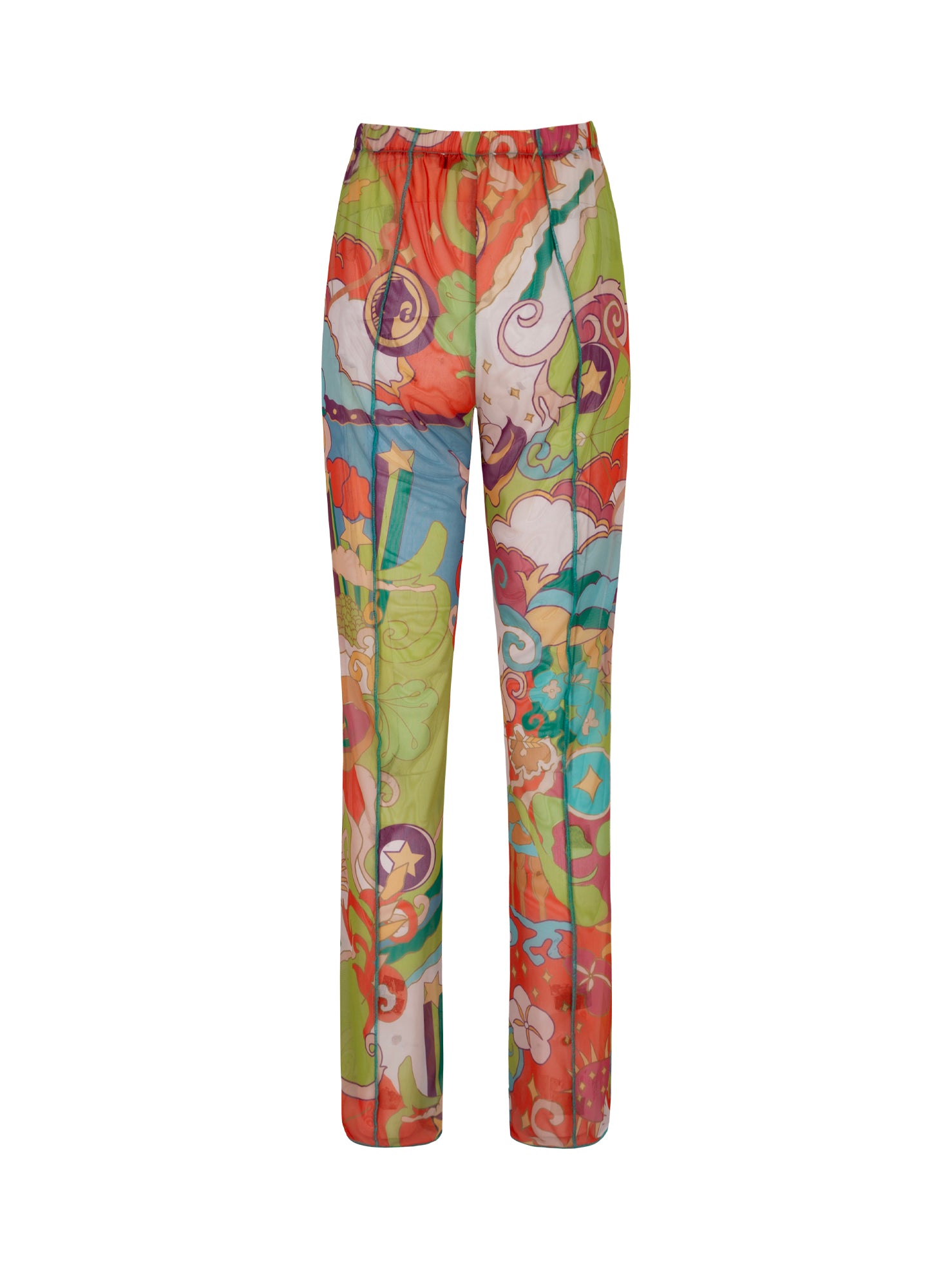 BETTY – Multicolor Desenli Tül Pantolon