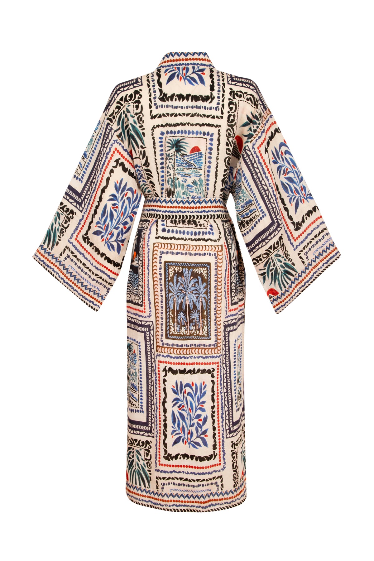 HAVANA - Patterned Linen Kimono