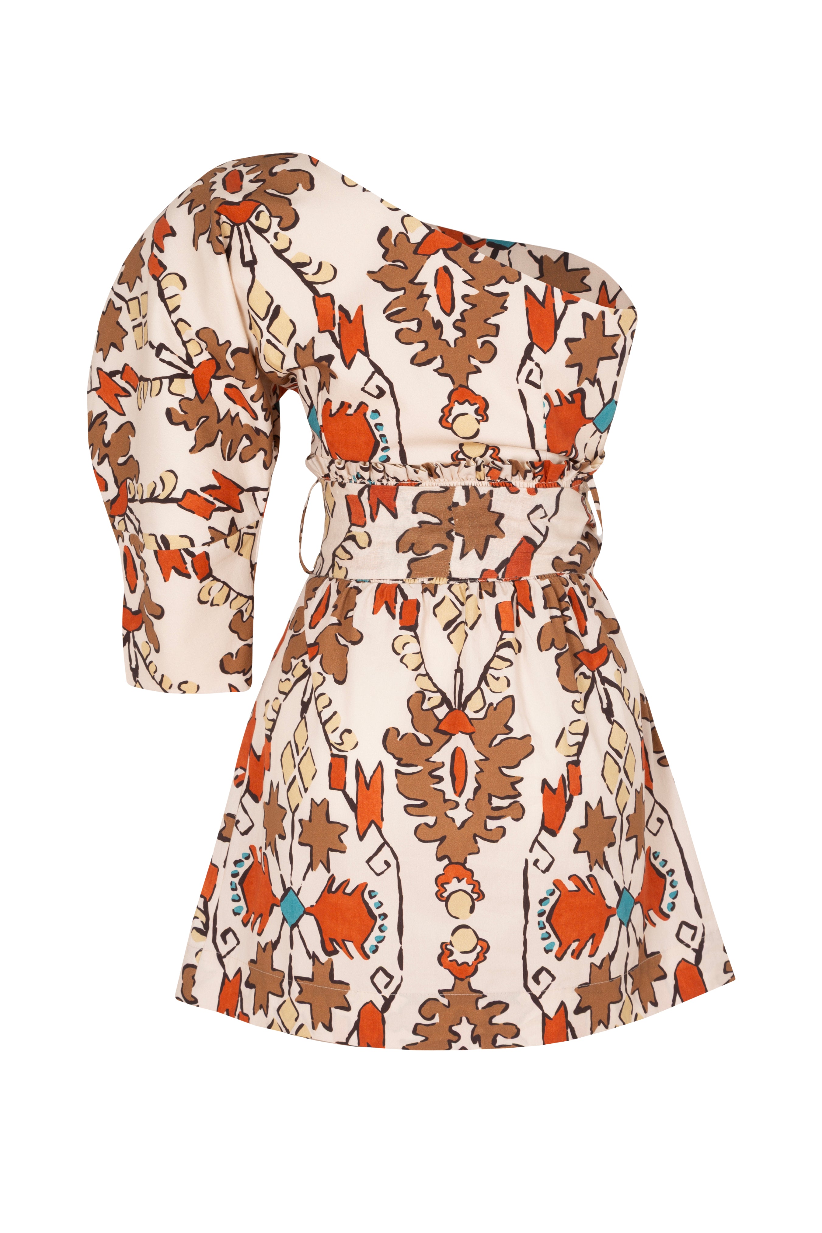 SERENA - Etnik Desenli Mini Elbise