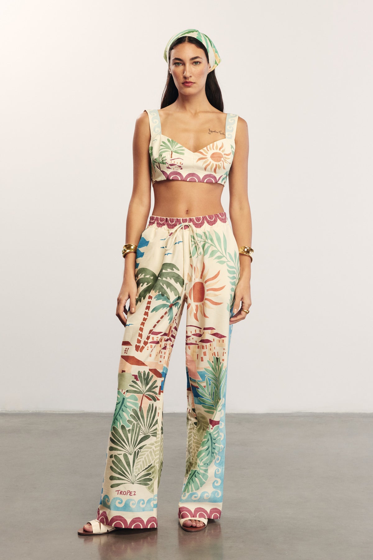 SOLEİL - Tropical Patterned Bustier