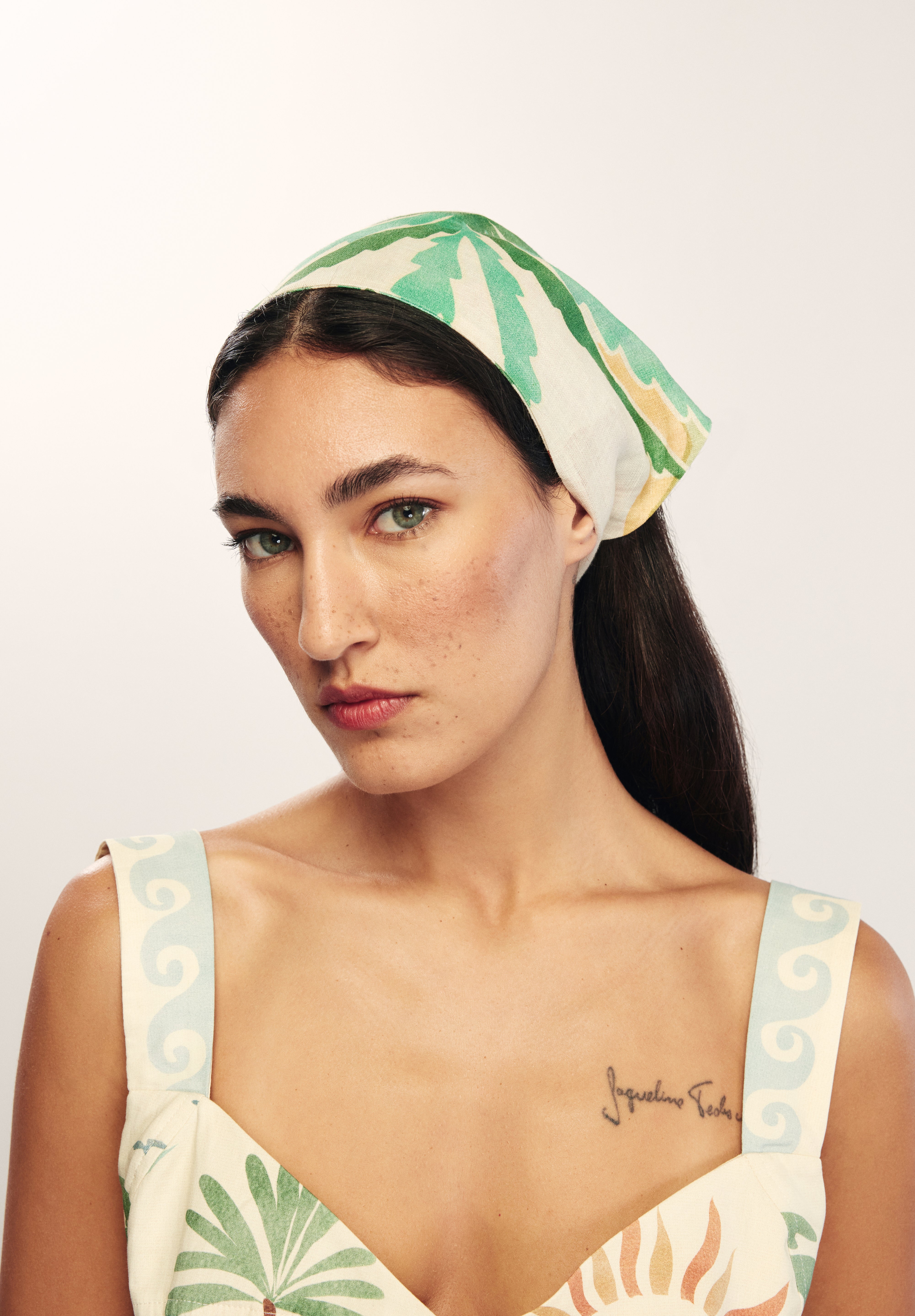 AZURE - Tropical Patterned Bandana