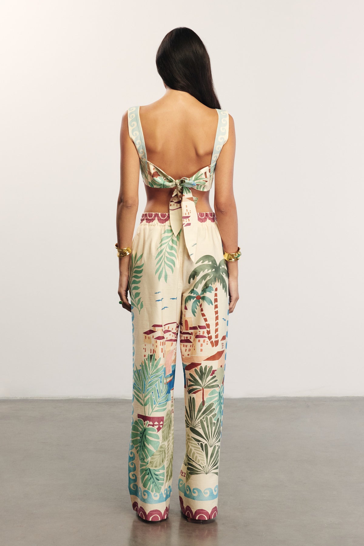 SOLEİL - Tropical Patterned Trousers
