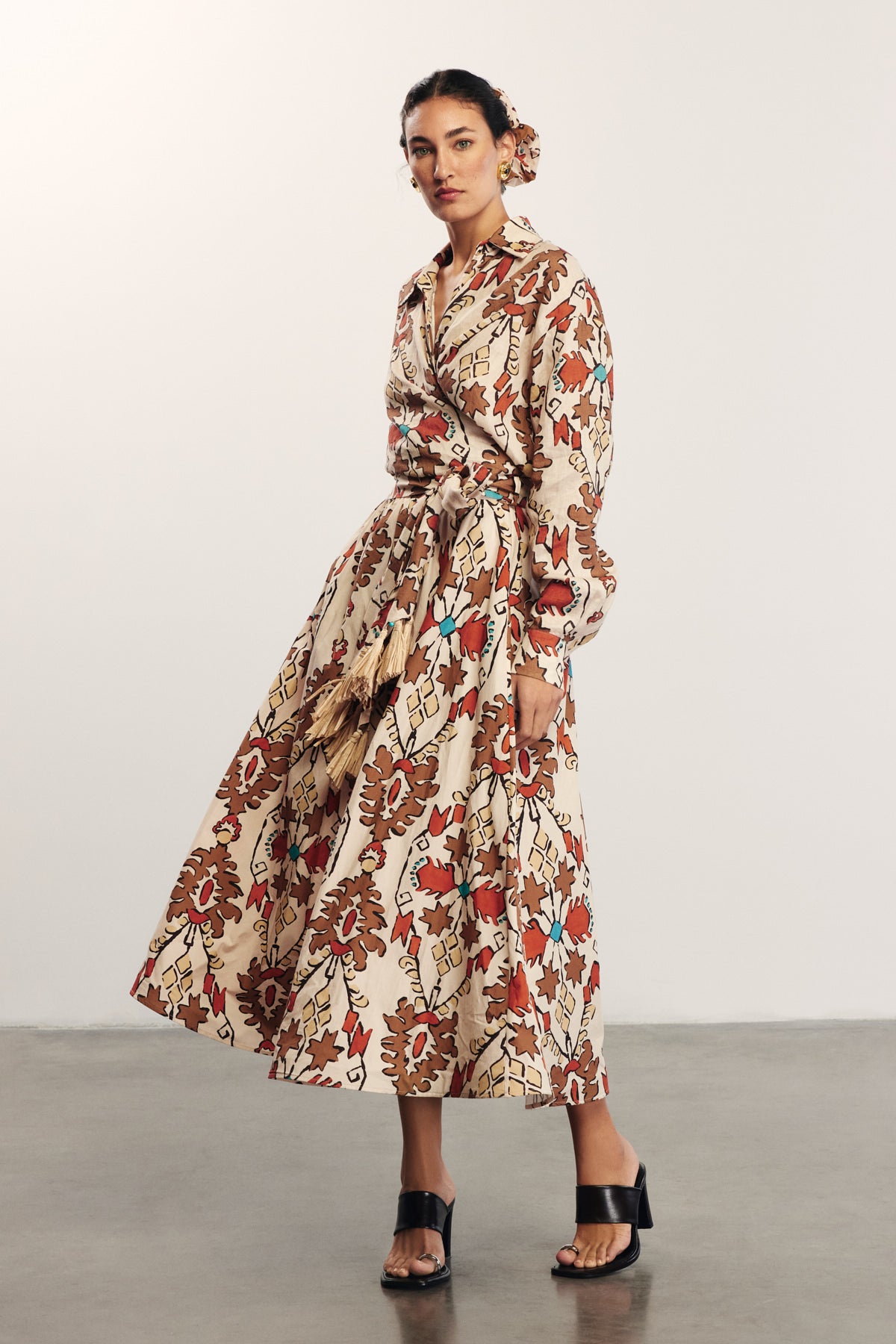 SERENA - Ethnic Patterned Maxi Skirt