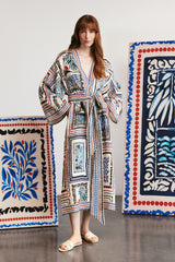 HAVANA - Patterned Linen Kimono