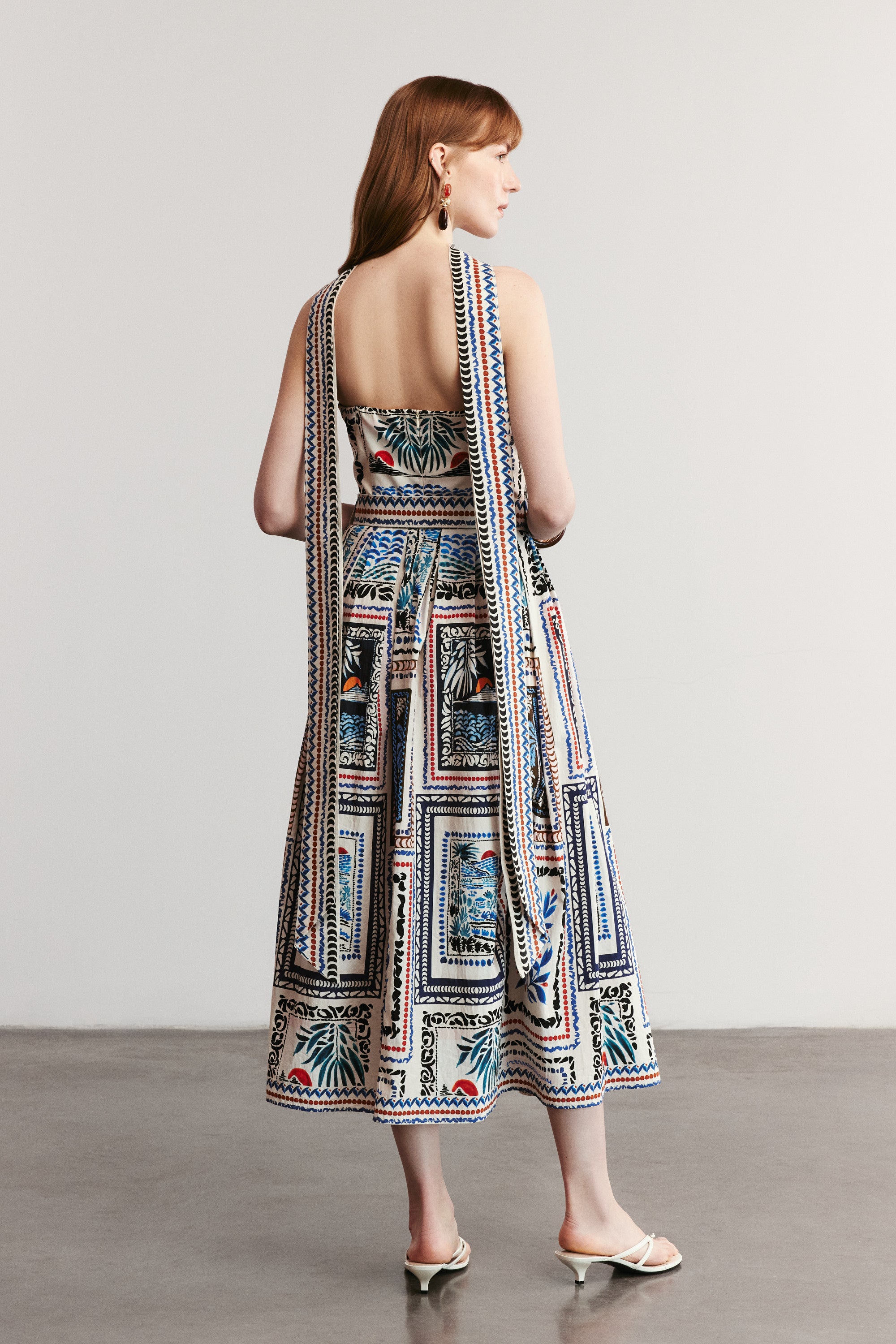 HAVANA - Patterned Strapless Maxi Dress