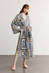 HAVANA - Patterned Linen Kimono