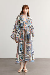 HAVANA - Patterned Linen Kimono