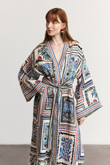 HAVANA - Patterned Linen Kimono