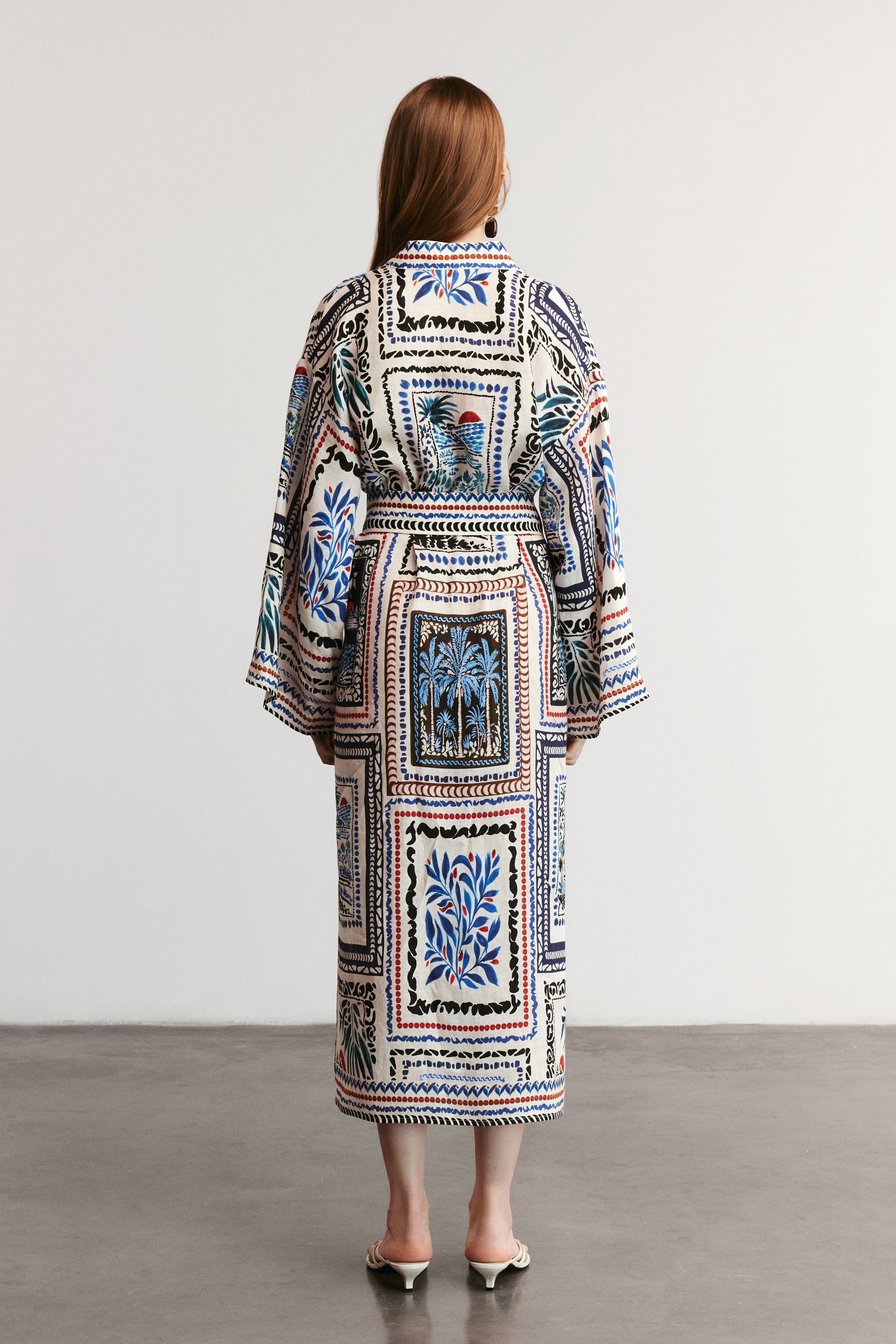 HAVANA - Patterned Linen Kimono
