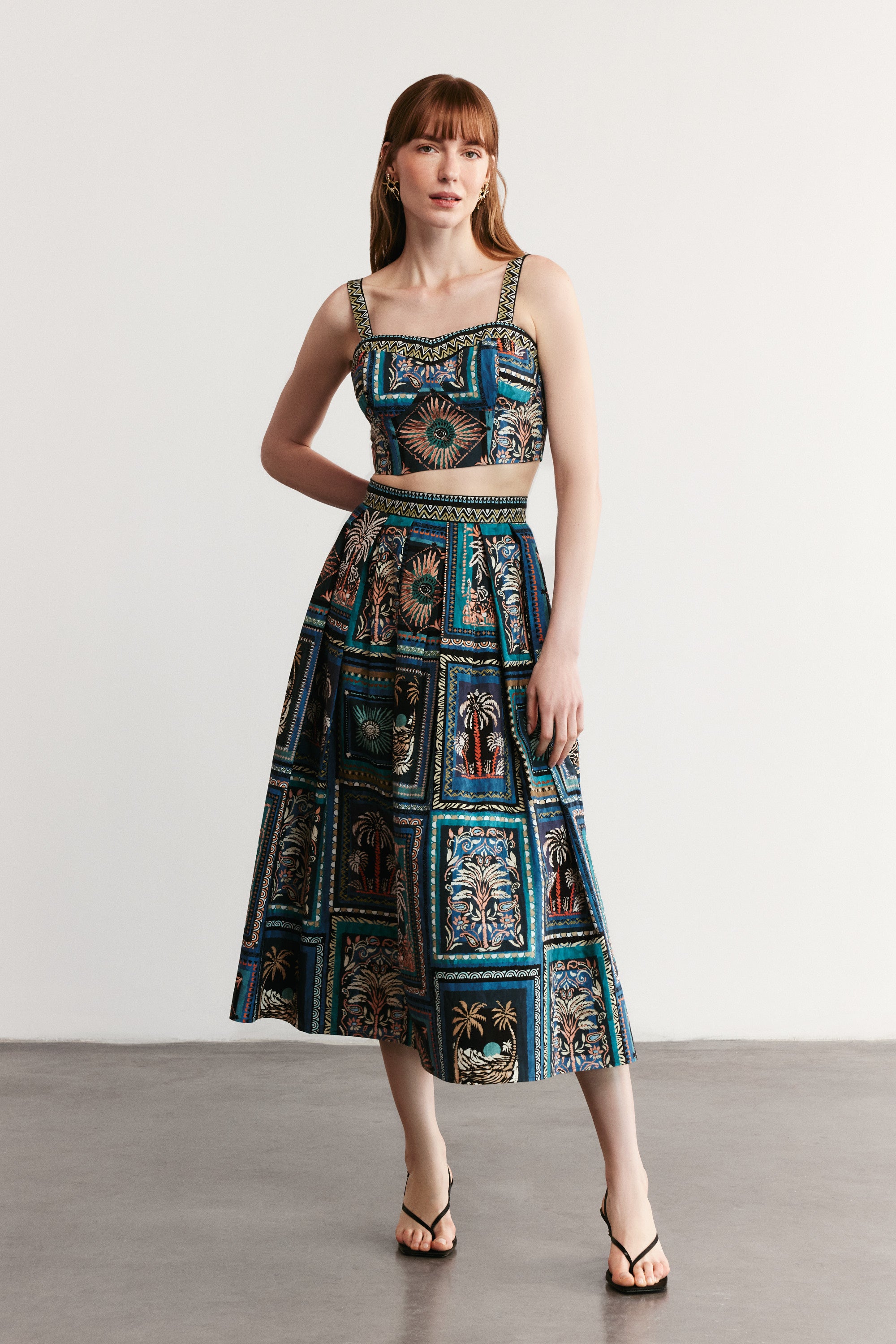 HAVANA - Patterned Maxi Skirt