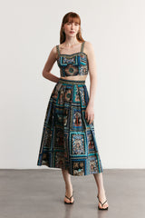 HAVANA - Patterned Maxi Skirt