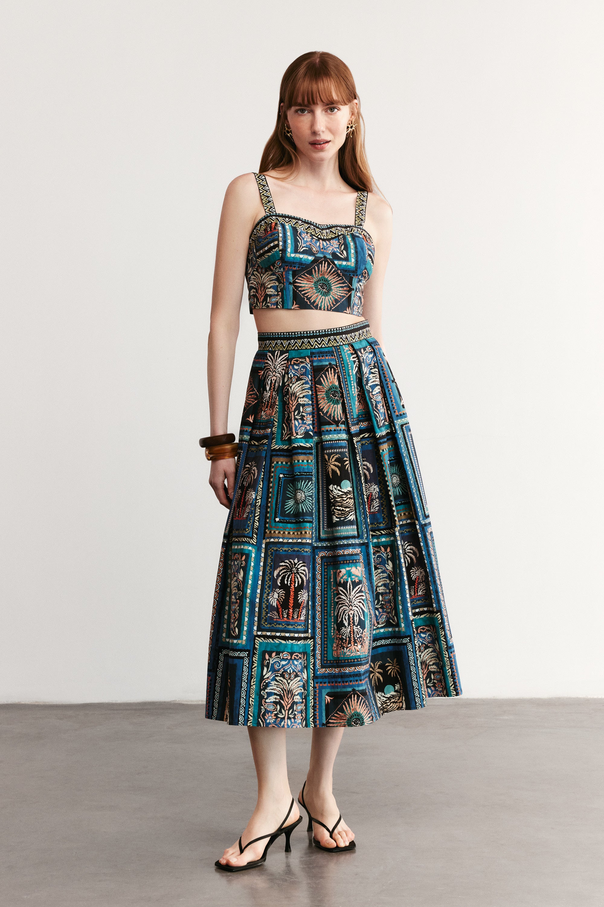 HAVANA - Patterned Maxi Skirt