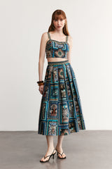 HAVANA - Patterned Maxi Skirt