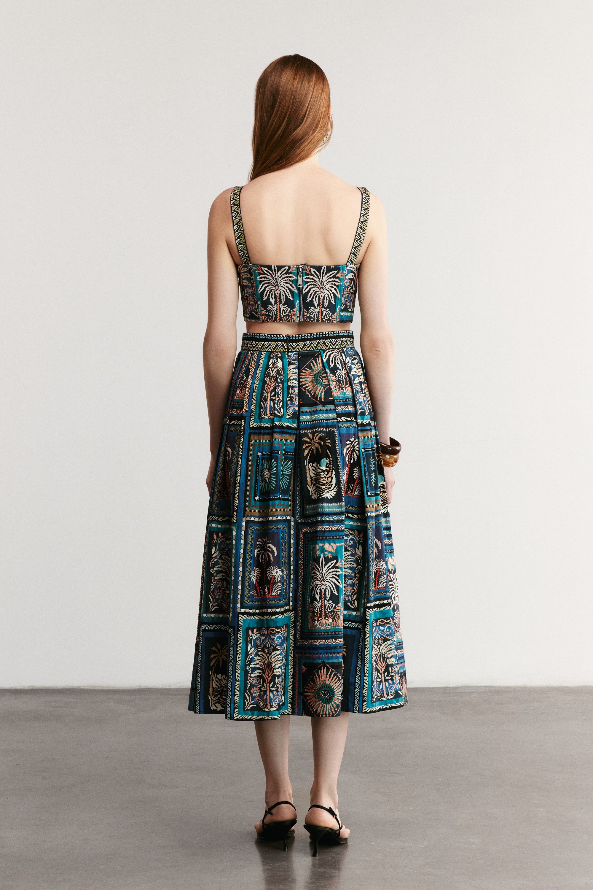 HAVANA - Patterned Maxi Skirt