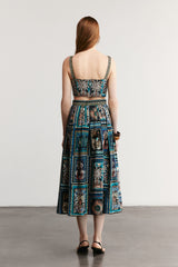 HAVANA - Patterned Maxi Skirt