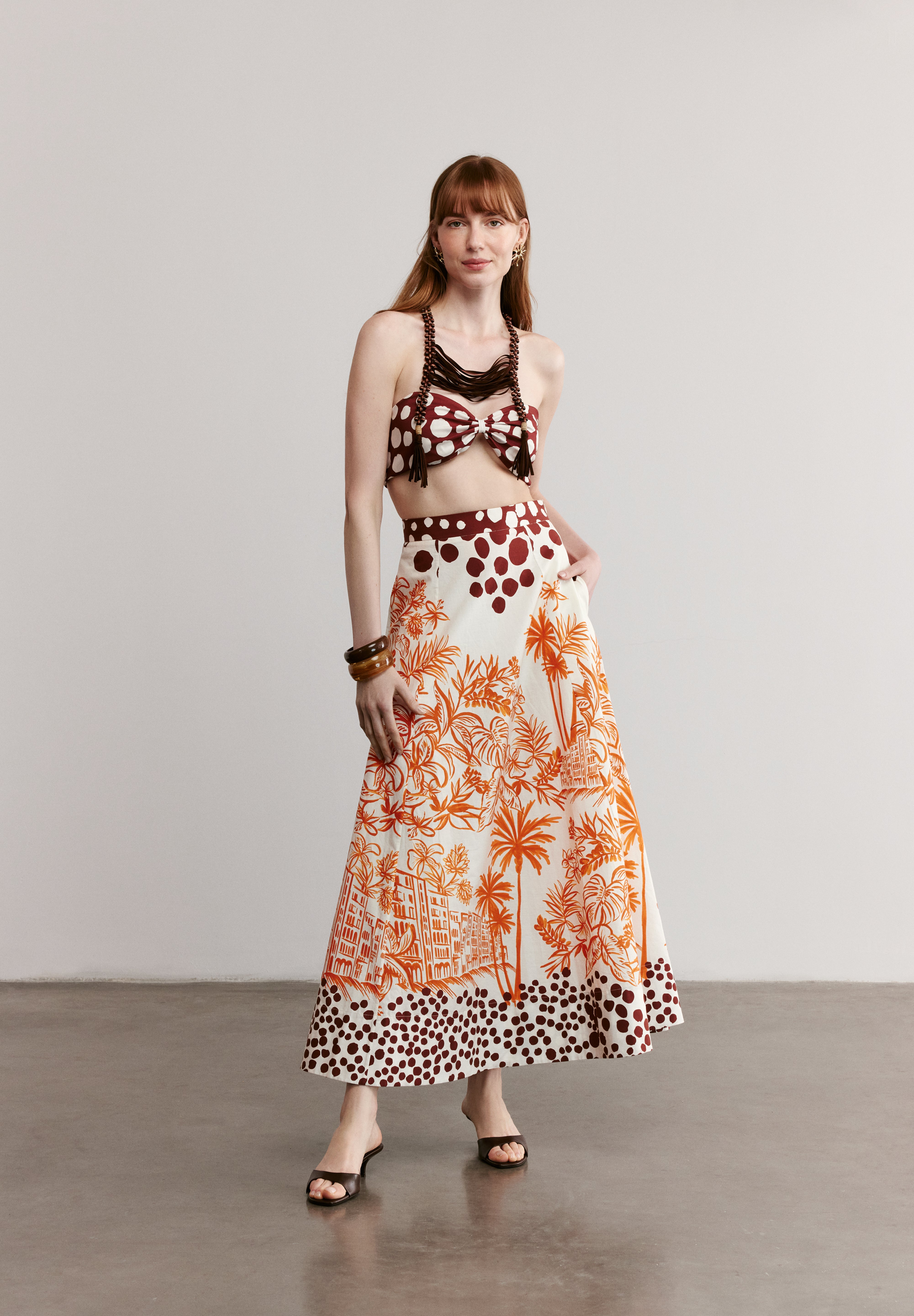 POSITANO - Patterned Maxi Skirt