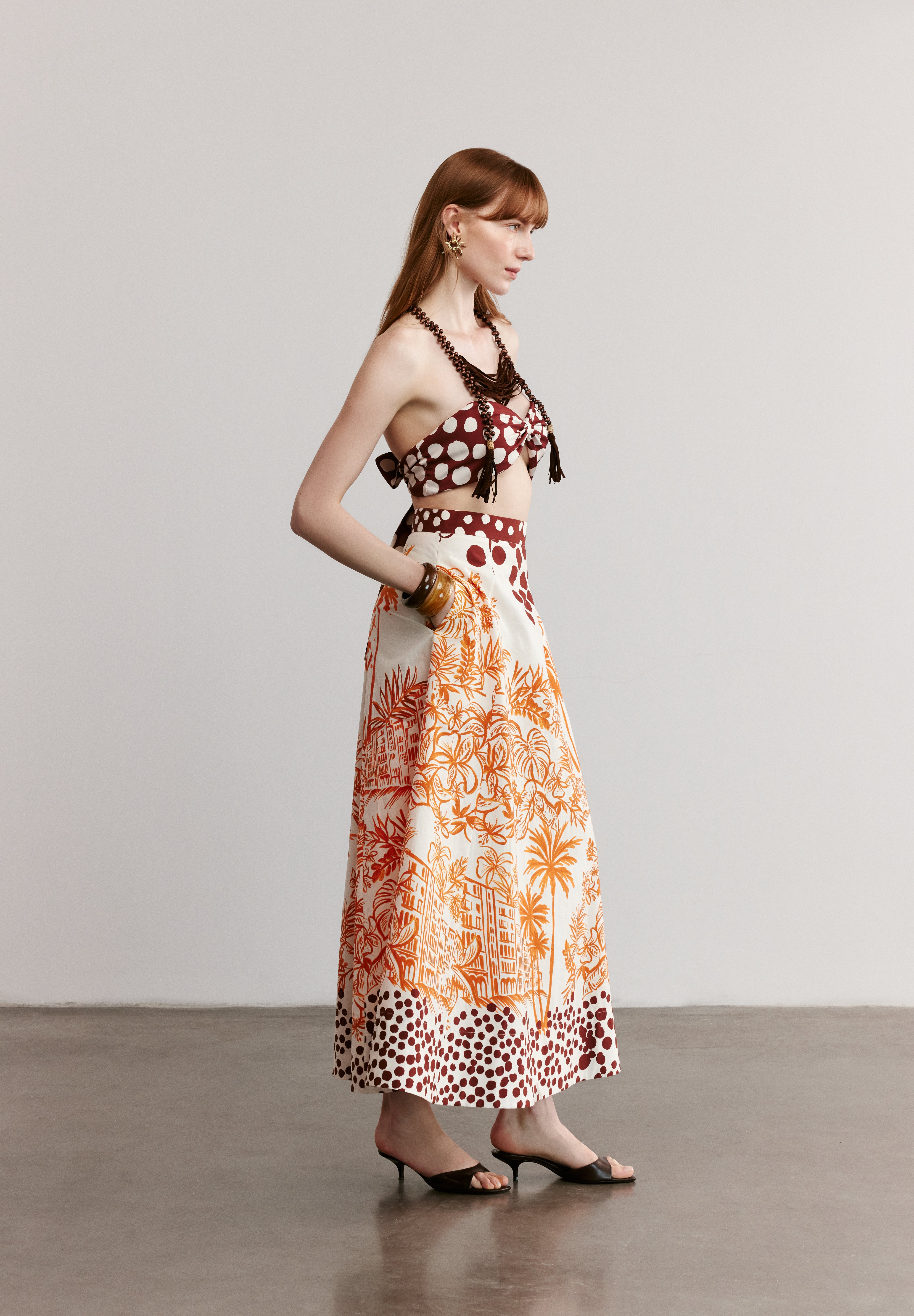 POSITANO - Patterned  Bustier