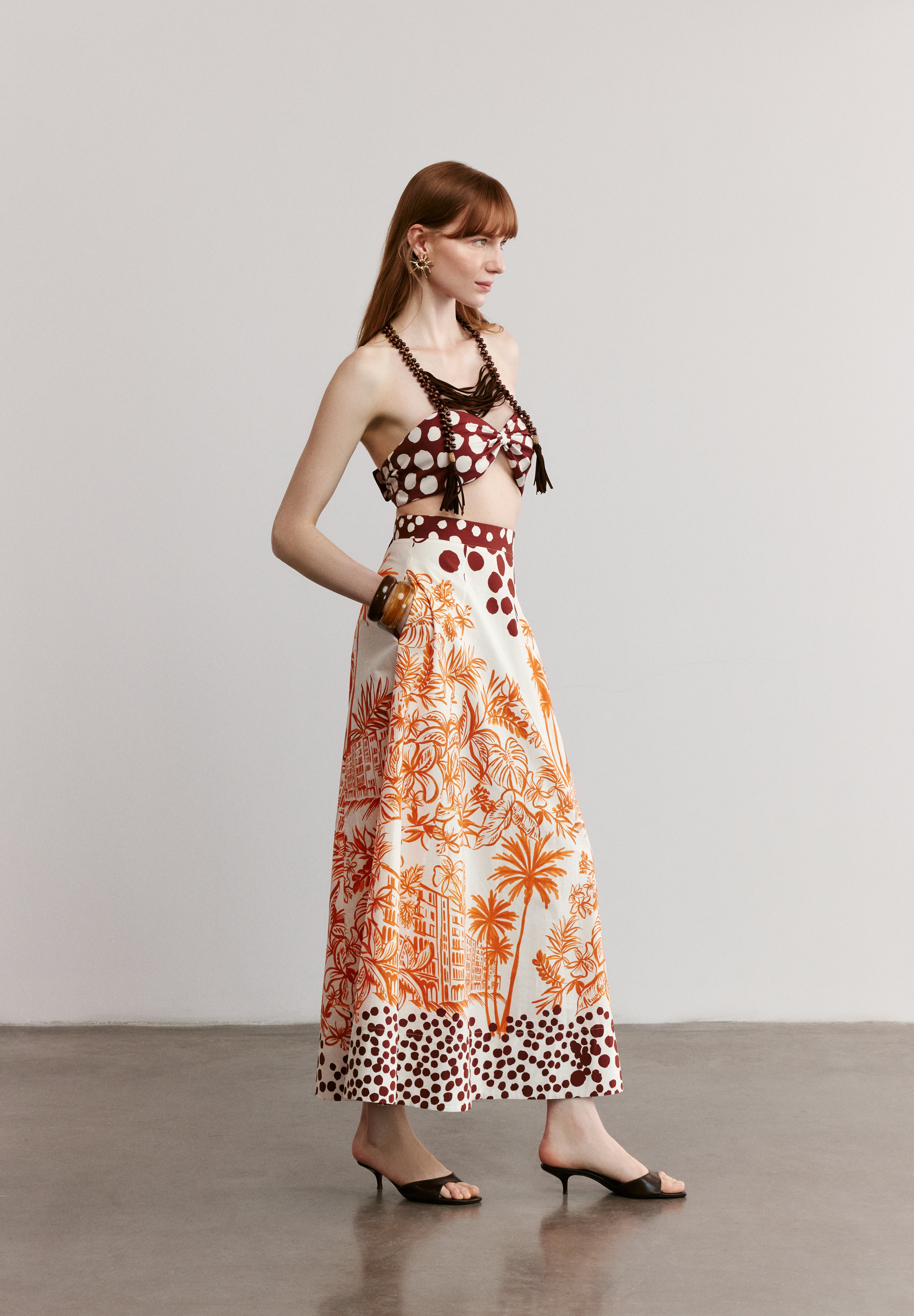 POSITANO - Patterned Maxi Skirt