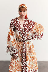 POSITANO – Patterned Linen Kimono
