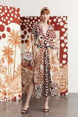 POSITANO – Patterned Linen Kimono
