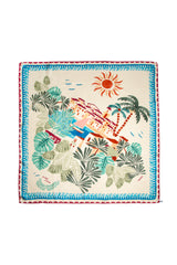 SOLEİL - Tropical Patterned Scarf