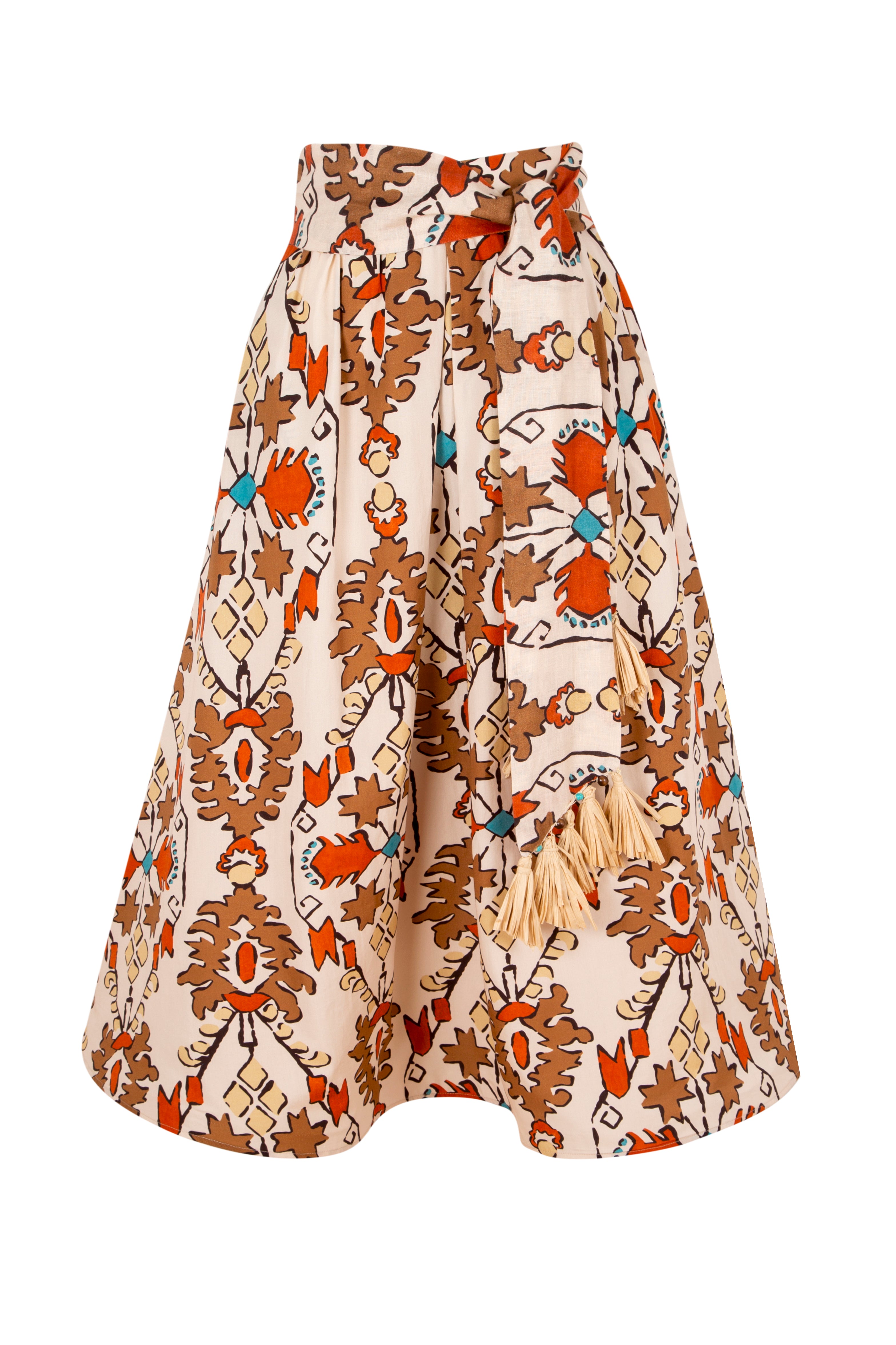 SERENA - Ethnic Patterned Maxi Skirt