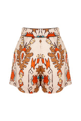 SERENA - Ethnic Patterned Linen Shorts