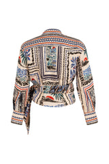 HAVANA - Patterned Tied Shirt