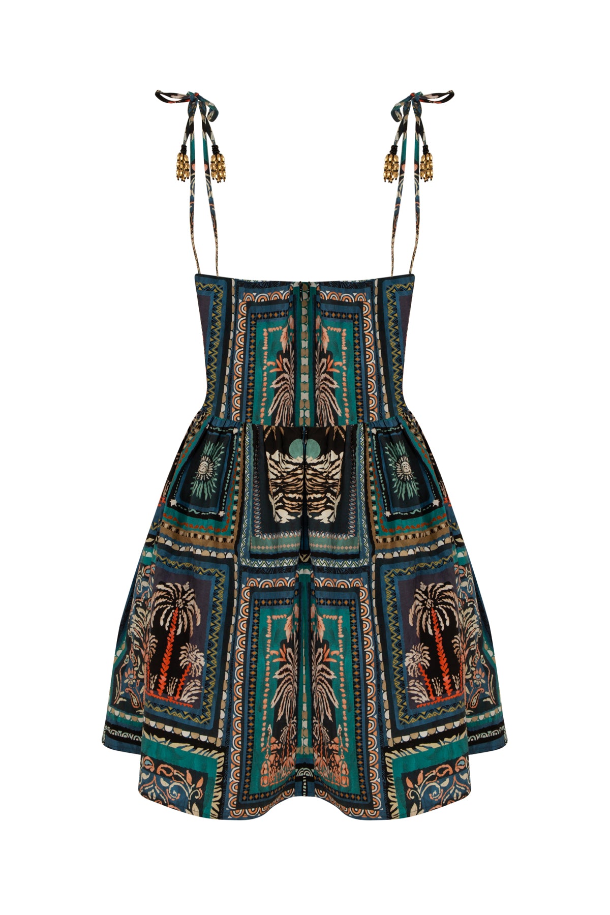 HAVANA - Patterned Strappy Mini Dress