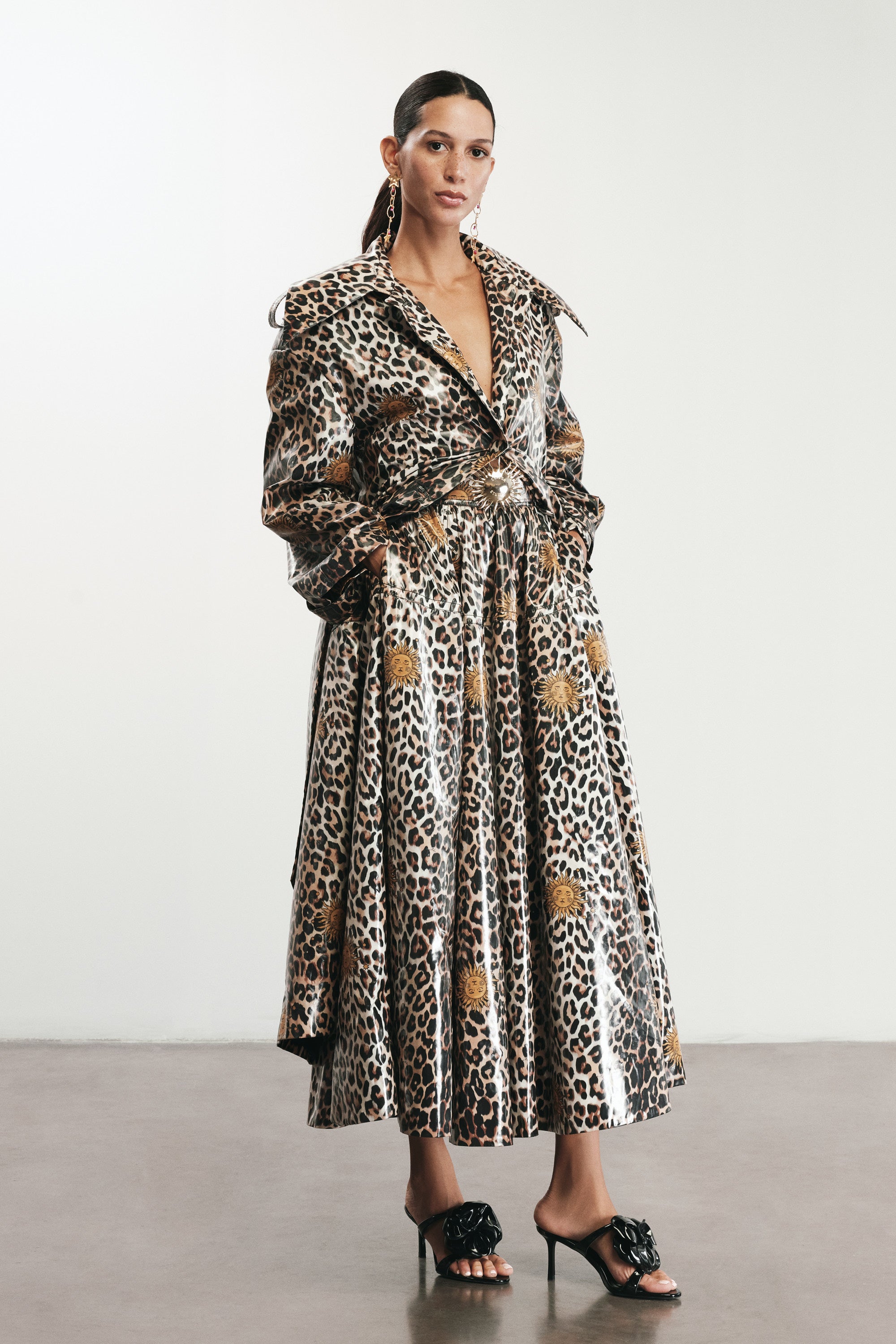 MOLLY – Leopard and Sun Printed Maxi Skirt – Elissa Studio