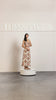 SERENA - Ethnic Patterned V Neck Linen Maxi Dress
